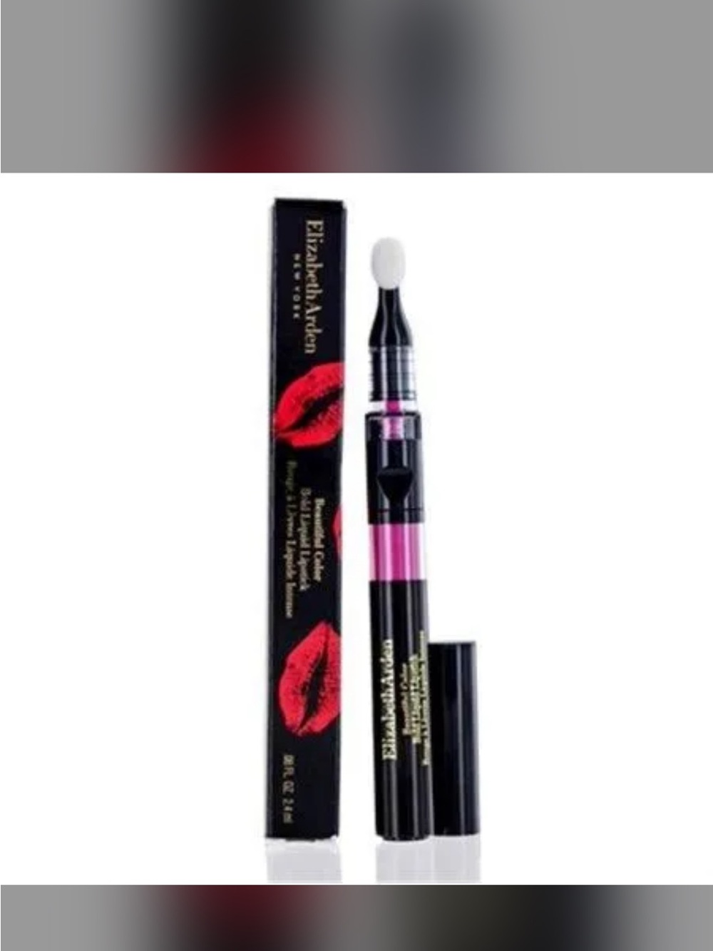 Elizabeth Arden Black and Pink Lip Applicator with Sponge Tip